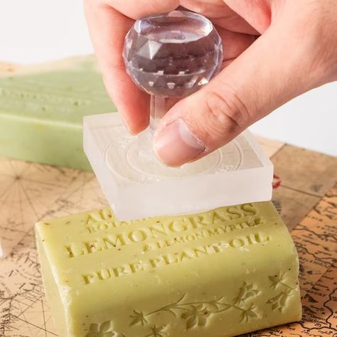 PRICES MAY VARY. ⭐Fully Customizable: With our custom soap acrylic stamp,you can create a unique stamp that truly reflects your style and personality. Use it to add a personal touch to your soap bars, gift tags, or any DIY project you have in mind. ⭐ How to Customize: Click " Customize Now "and start your DIY journey!you can choose from a wide range of pre-made patterns or upload your own design. ⭐ Multiple Size Options for Different Occasions: We offer a variety of size options (3*3cm, 3*4cm, 4 Custom Pottery Stamp, Loofah Soap Diy, Homemade Bar, Soap Stamp, Pottery Stamp, Soap Supplies, Soap Stamping, Soap Making Molds, Signature Stamp