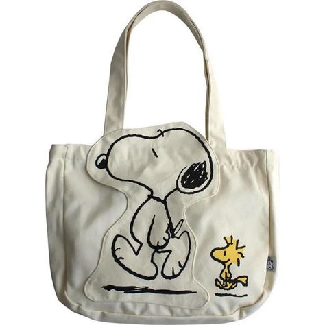 Snoopy and Woodstock tote bag Super cute and roomy... - Depop Snoopy Merch, Snoopy Clothes, Snoopy Tote Bag, Snoopy Bag, Painted Tote, Make Your Own Clothes, Girls Cartoon, Fun Crochet Projects, Shades Of Beige