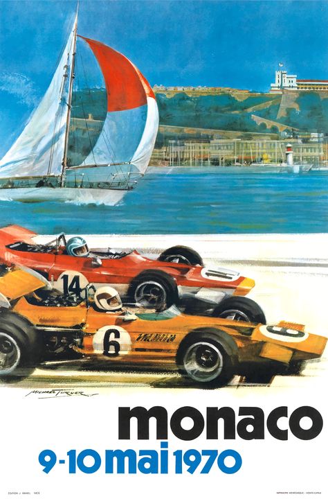 Antique 1930 advertising poster promoting the Monaco Grand Prix held annually in the streets of Monte Carlo.  monaco grand prix,vintage grand prix,vintage racing,grand prix poster,f1,formula 1,ferrari, monte carlo,vintage automobile,vintage travel,moto gp,motorsport,art deco poster,poster art,vintage poster,affiche,cartel,vintage advertising poster,retro poster,retro advertising,vintage racing,vintage race car,1970 grand prix,Publicités,automotive art Vintage Racing Poster, Grand Prix Posters, Michael Turner, Grand Prix Racing, F1 Poster, Racing Art, Racing Posters, Monaco Grand Prix, Retro Graphics