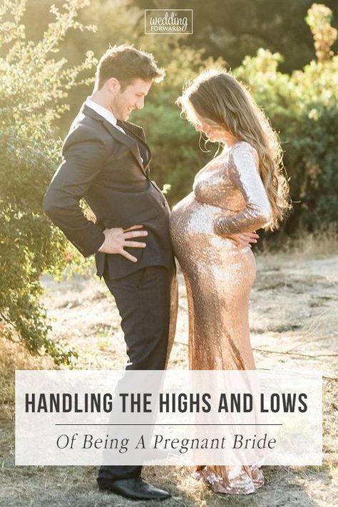 póza, nápad Pregnant Wedding Photos, Pregnant Bride Dress, Wedding Dress For Pregnant Bride, Pregnant Bride Wedding, Bride Wedding Photos, Pregnant Bride, Shotgun Wedding, Wedding Portrait Poses, Funny Wedding Photos