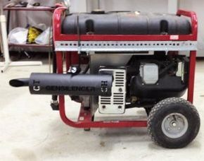 GenSilencer - the portable generator silencer from Quad Fab Inc. for use with RV and other generators. No welding required! Muffler For Generator, How To Silence A Generator, Home Generator, Generator Shed, Generator Box, Emergency Generator, Diy Generator, Generator House, Portable Generator