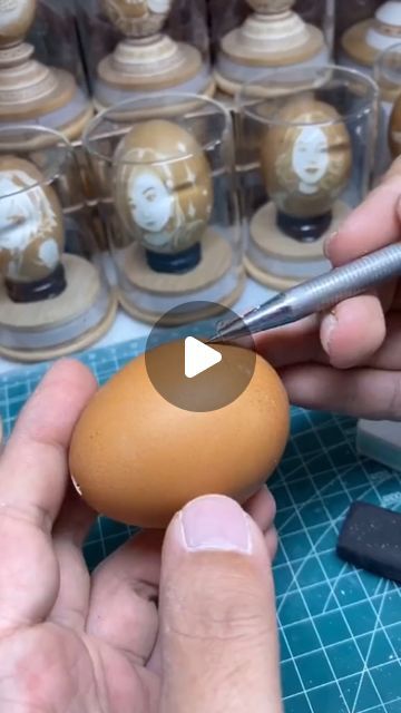 Egg Carving Patterns, Egg Carton Art, Egg Carving, Egg Artistry, Carved Eggs, Symbol Of Life, Life Symbol, Egg Art, Egg Carton