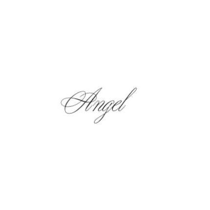 Angel In Cursive Tattoo, Angel In Cursive, Angel Cursive, Be Kind Tattoo, Numbers Tattoo, Cursive Tattoo, Cursive Tattoos, Discreet Tattoos, Dainty Tattoos