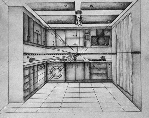 One Point Perspective Drawing Architecture, 1pt Perspective Drawings, One Point Perspective Exterior, One Point Perspective Drawing Interior, Perspektif 1 Titik Hilang Interior, One Point Perspective Drawing Landscapes, Scene Drawing Reference, 1 Point Perspective Drawing Room, Two Point Perspective Drawing