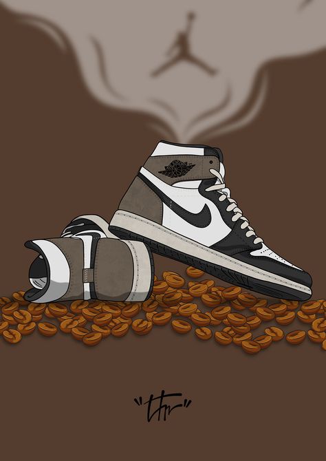 Jordan 1 Retro High Dark Mocha on Behance Jordan Shoes Wallpaper, Sneakers Illustration, Sneakers Wallpaper, Sneaker Posters, Shoes Wallpaper, Cool Nike Wallpapers, Dr Shoes, Jordan Shoes Girls, Jordan Shoes Retro