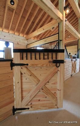 Horse Stalls Doors, Dream Barn Stables, Livestock Barn, Diy Horse Barn, Horse Barn Ideas Stables, Barn Stalls, Stall Door, Stable Ideas, Horse Barn Designs