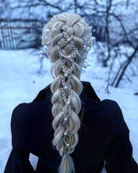 Fantasy Braided Hair, Fantasy Hair Styles, Targaryen Hair, Fizzy Hair, Medieval Hairstyles, Hairstyle Youtube, Goth Hair, Cute Box Braids Hairstyles, Beauty Tips For Hair