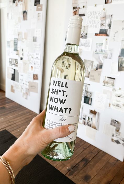 Ways To Decorate Your Apartment, Funny White Elephant Gifts, Masters Graduation Gift, Ways To Make Friends, Small Apartment Ideas, Graduation Wine Labels, Personalised Bottle Labels, Custom Wine Bottle Labels, Personalized Wine Bottle