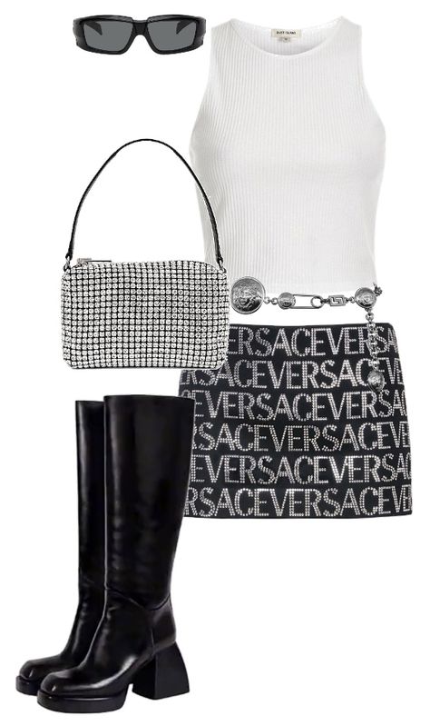 Versace Outfit Women, Chic Clothing Style, Versace Outfit, Really Cute Outfits, Fancy Outfits, Kpop Outfits, Stage Outfits, Looks Style, Lookbook Outfits