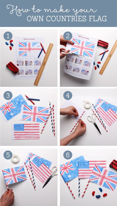 FREE Flags of the World Printables for Kids ~ Tinyme How To Make A Flag, Make Your Own Flag, Around The World Crafts For Kids, Elementary School Activities, International Craft, Flag Printable, Flag Crafts, Cultural Crafts, Flag Banner