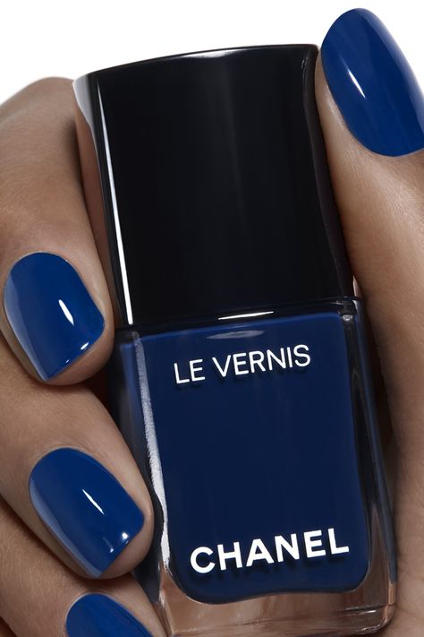 LE VERNIS Longwear Nail Colour 763 - RHYTHM | CHANEL American Nails, Chanel Nail Polish, Chanel Nails, Nail Colour, Best Nail Polish, Blue Nail, Colorful Nail Designs, Manicure Y Pedicure, My Nails