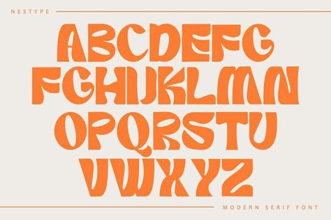 Sign Lettering Fonts, Summer Font, Strong Font, Blog Font, Funky Fonts, Website Fonts, Groovy Font, Typography Alphabet, Modern Serif Fonts