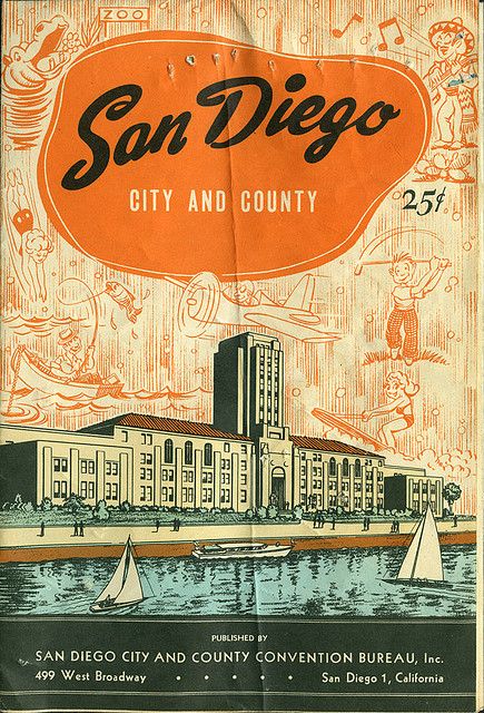 A vintage map of San Diego. San Diego Map, Antique Room, San Diego City, Vintage Guide, San Diego Travel, Industrial Bedroom, Travel Illustration, Christmas Packaging, California Dreaming