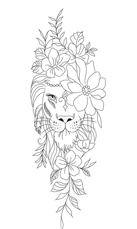 Lioness Tattoo For Women, 2024 Drawing, Drawing Wood, Lioness Tattoo, Self Love Tattoo, Lion Tattoo Design, Tattoo Stencil Outline, Tattoo Design Book, Tattoo Art Drawings