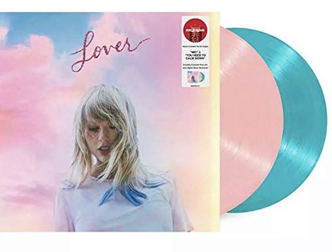 Taylor Swift - Lover [LIMITED EDITION PINK & BLUE VINYL] - Amazon.com Music Pink Record Player, Star Vinyl, Taylor Swift Album, Song One, Blue Vinyl, Taylor Swift (lyrics), Taylor Swift Fan, Taylor Swift Quotes, Pop Singers