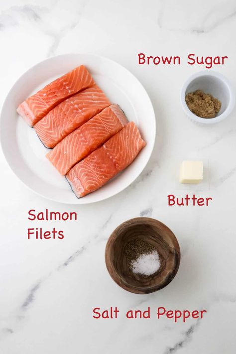 Brown Sugar Rub For Salmon, Brown Sugar Salmon Recipes, Salmon Recipe Baked, Salmon Recipes Brown Sugar, Salmon Recipes Oven, Brown Sugar Salmon, Easy Salmon Recipe, Butter Salmon, Easy Salmon Recipes