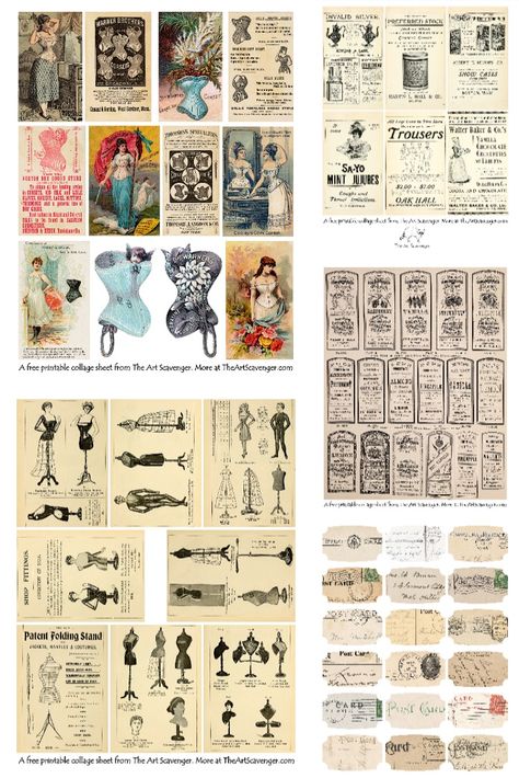 Junk Journal Paper Free Printable, Digital Collage Sheets Free Ephemera, Digital Journal Pages Free, Journal Ephemera Free Printable, Free Art Journal Printables, Black And White Ephemera Free Printables, Free Junk Journal Ephemera, Vintage Junk Journal Ephemera, Scrapbook Materials Printable