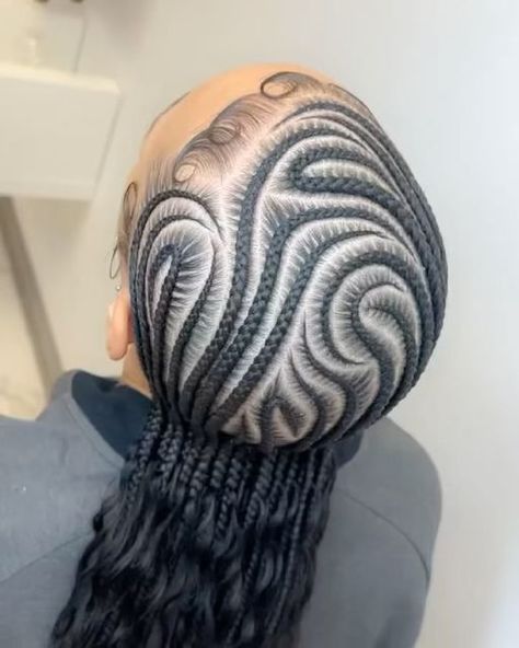 DAILY DOSE OF HAIR™️ on Instagram: "@_aliseabraids Design Stitch Braids x Boho 🌊🌊 • • #braids #braider #explorepage" Design Stitch Braids, Alicia Keys Braids, Cornrows Natural Hair, Cornrows Braids For Black Women, Braided Hairstyles For Black Women Cornrows, Goddess Braids Hairstyles, Feed In Braids Hairstyles, Quick Braided Hairstyles, Cute Braided Hairstyles