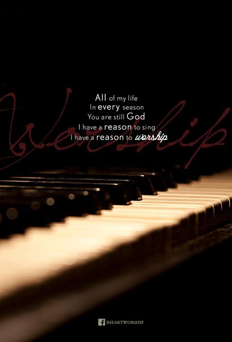 All of my life, in every season, You are still God. I have a reason to sing. I have a reason to worship. Worship Quotes, Worship Team, Worship Leader, Keep The Faith, Worship Songs, The Perfect Guy, Gods Grace, Praise And Worship, Religious Quotes