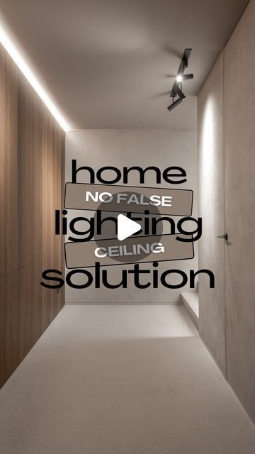 Furniture Factoree on Instagram: "4 EASY to install LIGHTS without FALSE CEILING💡✨  “SAVE” this reel to up your lighting game!  1. PANEL LIGHTS 2. PROFILE LIGHTS 3. TRACK LIGHTS 4. CYLINDER LIGHTS  ✨Follow @furniturefactoree for more interior tips!  Home lighting, lighting tips, modern lighting, home design, false ceiling lights, cozy home, interior design, furniturefactoree" Ceiling Ideas Without False Ceiling, Profile Light Celling Design, Cylinder Lights Ceiling, Profile Light Without False Ceiling, Ceiling Lights Without False Ceiling, Ceiling Design Without False Ceiling, Lighting Ideas Without False Ceiling, Lighting Without False Ceiling, Track Light Ceiling Design