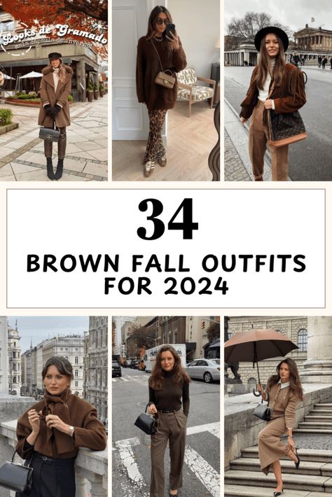 34 Stunning Brown Fall Outfits to Rock in 2024 How To Style Chocolate Brown Boots, Brown Fall Outfits, Brown Turtleneck Outfit, Tall Brown Boots Outfit, Brown Boot Outfits, Brown Jeans Outfit, Brown Boots Outfit, Chic Office Outfit, Capsule Wardrobe Minimalist