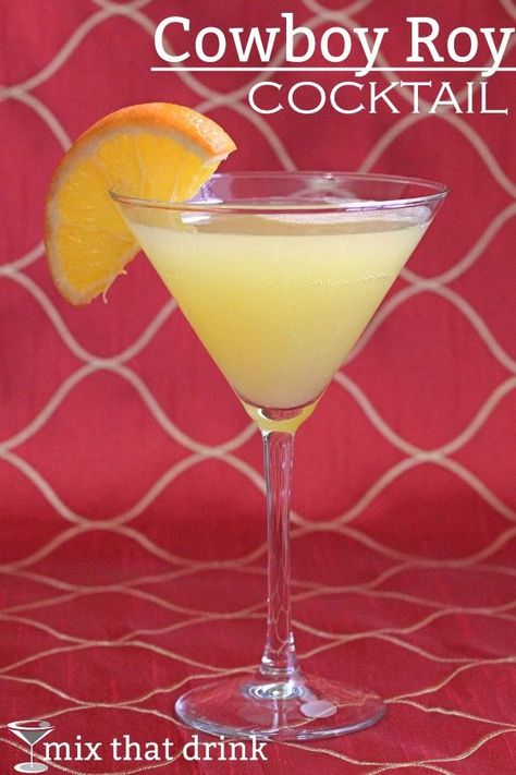 You might expect a drink called Cowboy Roy to feature corn whiskey and saddle soap, but no. It’s 6 ounces of orange juice, with plenty of vodka and rum. Think of it a brunch version of the Screwdriver. Best Mixed Drinks, Cowboy Theme Party, Liquor Shots, Matcha Drink, Happy Hour Cocktails, Easy Drink Recipes, Themed Drinks, Vodka Drinks, Cocktail Mix