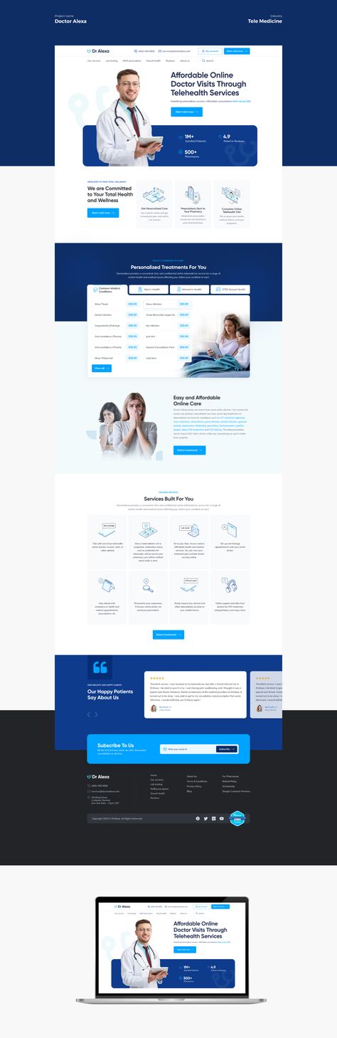 This website is for telemedicine service Telemedicine Website Design, Online Doctor, Medicine Doctor, Portfolio Web Design, Doctor Visit, Design Portfolio, Portfolio Design, Pharmacy, Health And Wellness