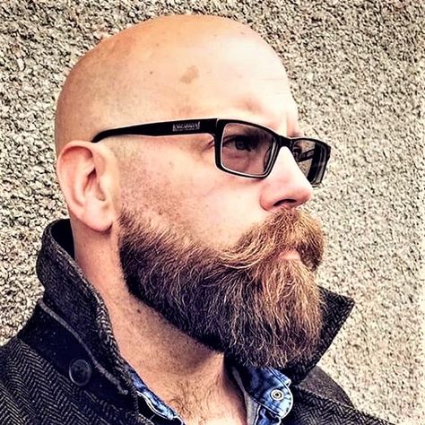 Beard Styles Bald, Bald Head With Beard, Shaved Head With Beard, Beard Images, Beard And Mustache Styles, Bald Men With Beards, Guys Grooming, Bald Men Style, Beard Styles Short