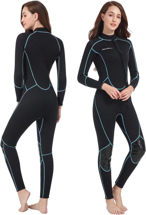 Diving Snorkeling Surfing Swimming Wetsuit Men, Water Aerobics, Diving Suit, Womens Wetsuit, Sea Kayaking, Body Warmer, Snorkeling, Full Body, Front Zipper