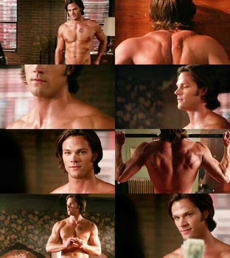 Jared Padalecki Shirtless, Supernatural Series, Jared Padalecki Supernatural, Supernatural Pictures, Supernatural Dean Winchester, Winchester Supernatural, Supernatural Tv Show, Supernatural Sam, Winchester Boys