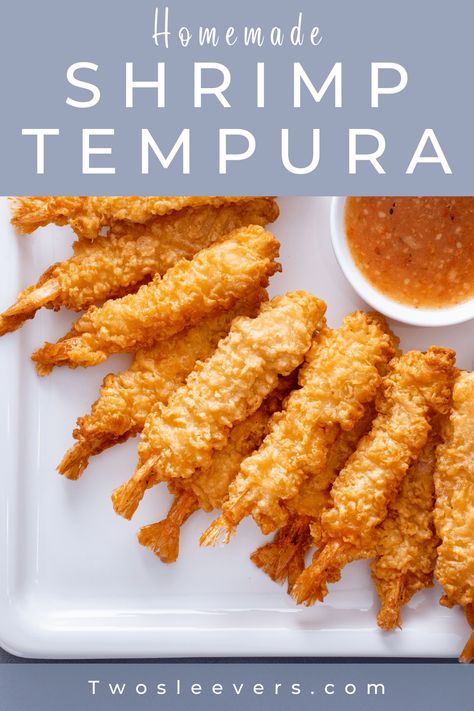 Tempura Flour Recipe, Tempura Fried Shrimp, How To Make Tempura Shrimp, Tempura Prawns Recipe, Homemade Tempura Batter, Homemade Shrimp Tempura Sushi, Diy Tempura Batter, How To Make Shrimp Tempura Sushi, Sushi Tempura Recipe