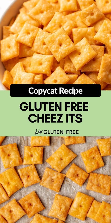 Gluten Free Cheez Its, Cheez Its, Gluten Free Snacks Recipes, Cookies Sans Gluten, Pain Sans Gluten, Gluten Free Crackers, Homemade Crackers, Homemade Gluten Free, Gluten Free Dairy Free Recipes