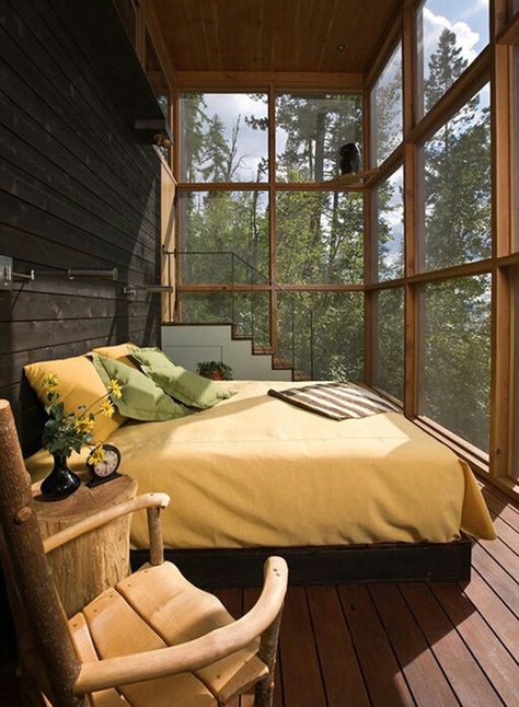 Bedroom Ideas With A View Of Nature Outdoor Themed Bedroom, Nature Themed Bedroom, Daybed Design, Natural Bedroom, Vintage Porch, Sleeping Porch, Outdoor Bedroom, Budget Home Decorating, Silvester Party