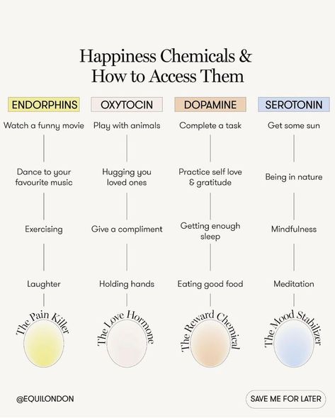 Happiness Chemicals, Healthy Hormones, Mental Health Facts, Menstrual Health, Feminine Health, Happy Hormones, Vie Motivation, Hormone Health, Mental And Emotional Health