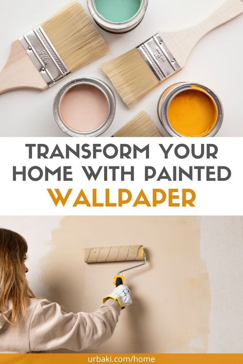 Are you tired of your outdated wallpaper but don't want to go through the hassle of removing it? Or maybe you're looking for a unique way to update your home's decor? Look no further than painted wallpaper! That's right, you can paint over your existing wallpaper for a quick and easy home makeover. But before you grab your paintbrush, it's important to know which wallpapers are suitable for painting and how to do it correctly. Don't let ugly or outdated wallpaper hold your home back Paint Over Wallpaper, Painting Over Wallpaper, Cleaning White Walls, Painted Wallpaper, Home Makeover, Texture Paint, Paint Primer, Painting Wallpaper, Old Wallpaper