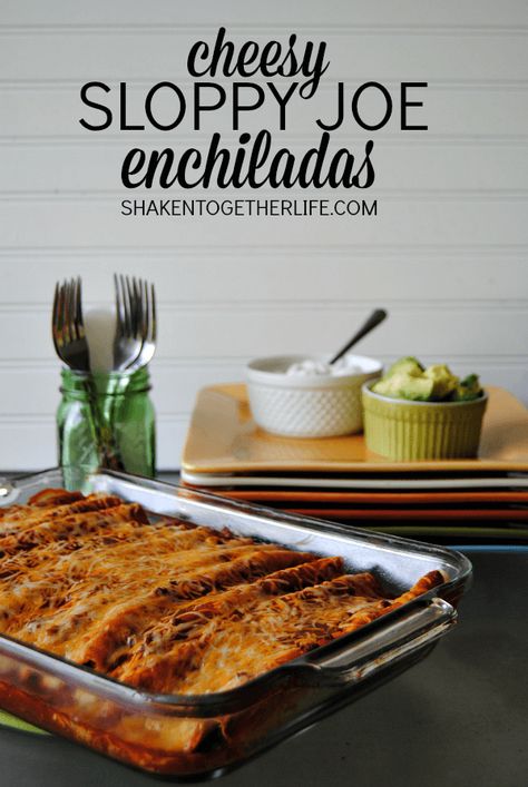 Sloppy Joe Enchiladas, Weeknight Meal Ideas, Cheesy Sloppy Joes, Enchiladas Easy, Princess Pinky Girl, Pinky Girl, Culinary Cooking, Sloppy Joe, Dinner Meals