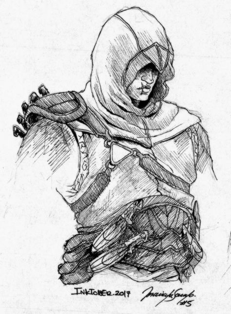 Creed Drawing, Assassins Creed Comic, Knight Drawing, Human Sketch, Celebrity Artwork, Assassins Creed Art, Spiderman Art Sketch, Itachi Uchiha Art, Comic Book Art Style