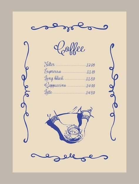 Cafe Menu Aesthetic, Cafe Menu Design Ideas, Coffee Menu Design Ideas, Coffee Shop Menu Design, Coffee Shop Logo Ideas, Coffee Menu Template, Autumn Library, Logo Coffee Shop, Coffee Menu Design