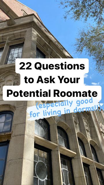 Questions To Ask Your College Roommate, Get To Know Your Roommate Questions, Questions To Ask Your Roommate, Questions To Ask Roommate, College Roommate Questions, Questions To Ask Potential Roommate, Roommate Questions, College Dorm Packing List, Dorm Packing List