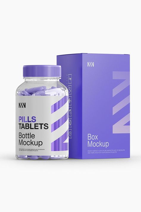 Pills Bottle Mockup: Elevate Your Product Presentation  Hello! We are excited to introduce you to our "Pills Bottle Mockup," designed to showcase your health products in the best possible way. This mockup provides an ideal solution for realistically presenting your pill bottles.  Features: High resolution and detailed realism. Customizable layers to align with your brand identity. Transparent background for clear visibility of your products. Optimized dimensions for professional presentations. This mockup offers a perfect way to market and showcase your pills or tablet products. Create trust by allowing your customers to see your products up close. Try it now and highlight your brand!  #pills #bottle #mockup #pillsbottlemockup #capsule #dietary #supplement #packaging #product Medicine Packaging Design Creative, Medicine Product Design, Tablet Packaging Design, Supplements Packaging Design, Supplements Branding, Pharma Packaging Design, Medicine Branding, Medicine Packaging Design, Pill Packaging Design