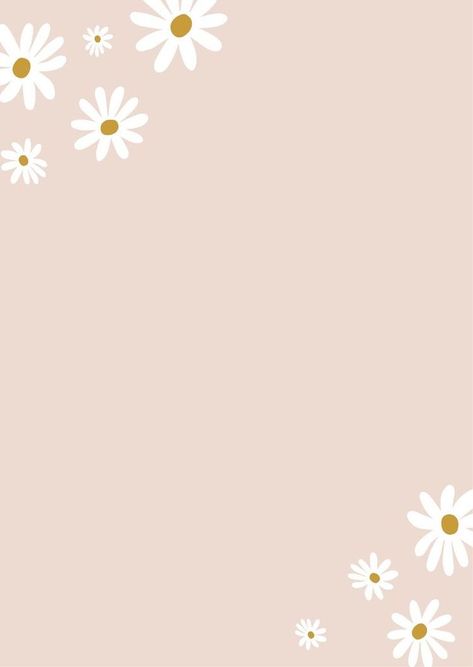 Daisy Baby Shower Theme Pink, Daisy Invitations, Daisy Background, Flower Birthday Party, Simplistic Wallpaper, Baby Birthday Decorations, Daisy Party, Invitation Background, Simple Phone Wallpapers