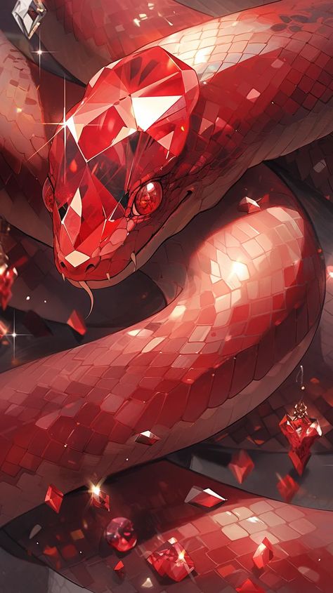 Prompt image #1 Fantasy Serpent Art, Red Mythical Creatures, Fantasy Drawings Mythical Creatures, Fantasy Snake Art, Mythical Animals Fantasy Creatures Art, Karniss Bg3, Snake Fanart, Fantasy Serpent, Mythical Snake