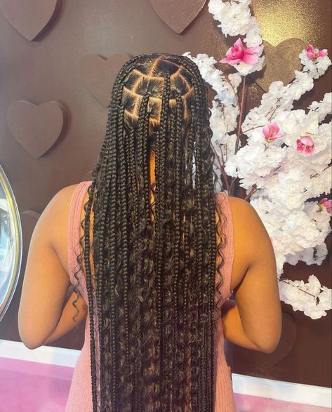 Boho Braids Medium, Knotless Braids Goddess, Popular Braided Hairstyles, Hair Fishtail Braid, Goddess Knotless Braids, Goddess Knotless, Medium Braids, Braids Medium, Braids Goddess