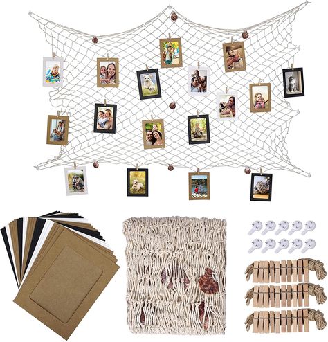 Fishing Picture Frame, Pedagogical Documentation, Pele Mele Photo, Cardboard Picture Frames, Paper Photo Frame, Architectural Trees, Pictures On String, Paper Picture, Wall Nails