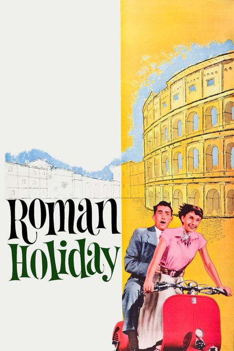 Roman Holiday Movie, Audrey Hepburn Movies, Vintage Films, Old Movie Poster, Old Movie Posters, Film Vintage, Old Movie, Gregory Peck, Movies Worth Watching