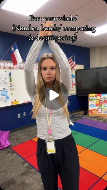 Lisa Elaine Peters - Mrs. Peters’ Class on Instagram: "Part part whole! (Number bonds/ composing & decomposing)  -hands on and adding movement!   Comment PART for magnetic number bond link!   #kindermath #classroomsetup #classroomideas #classroommanagement #movementintheclassroom #fullbodylearning #math #elementaryschool #mathematics #homeschool #homeschooling #homeschoolmath #kindergartenteacher #kindergarten #teachingkids" Decomposing Activities For Kindergarten, Teaching Number Bonds In Kindergarten, Adding Activities Kindergarten, Number Bond Activities For Kindergarten, Number Lines Kindergarten, Decomposing Numbers Anchor Chart, Part Whole Model Year 1, Part Part Whole Kindergarten, Number Bonds Anchor Chart