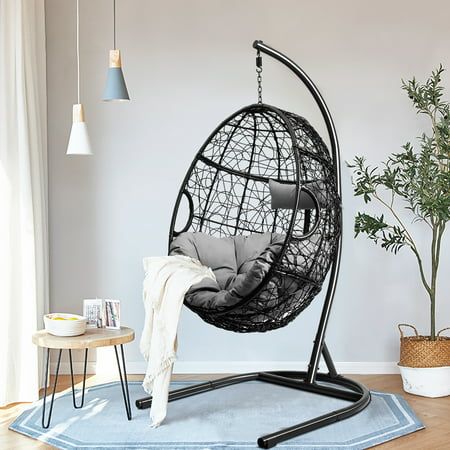 Hanging chair with stand