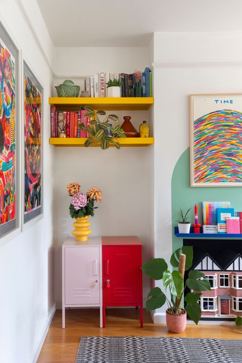 From a little splash to a bold pop, learn how to master the Viral 'Unexpected Red Theory' trend for any space. Pink may have been the design colour of 2023 in 'Barbiecore', but red has surely taken over as the colour of 2024. 

#mustard #mustardmade #mustardmadelockers #lockers #storage #unexpectedred #unexpectedredtheory #unexpectedredtrend Bold Colours Interior Design, Locker Living Room, Red Painted Room, Locker Interior Design, Primary Color Room, Unexpected Red Theory, Colour Of 2023, Colourful Mid Century Modern, Interior Design Storage