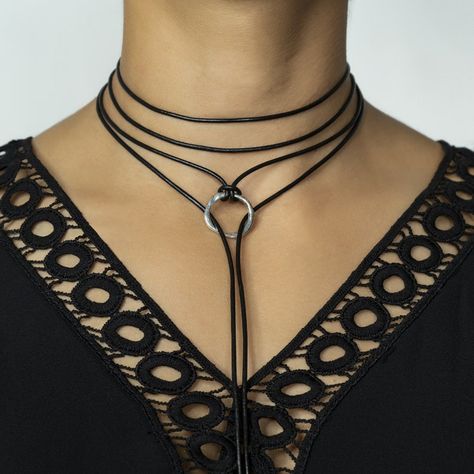 Leather Necklace Women, Boho Leather Necklace, Wrap Armband, Lariat Style Necklace, Necklace Woman, Turquoise Choker, Leather Choker Necklace, Trending Bracelets, Collar Choker