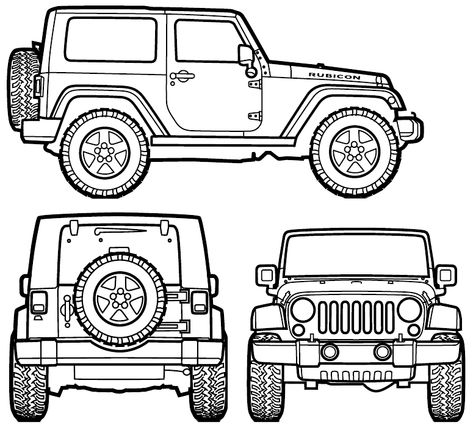 2007 Jeep Wrangler Rubicon SUV blueprint Jeep Wrangler Drawing, Jeep Coloring Pages, Jeep Drawing, 2007 Jeep Wrangler Unlimited, Jeep Art, Jeep Wrangler Accessories, Wrangler Jeep, 2007 Jeep Wrangler, Wrangler Accessories